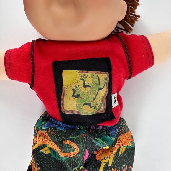 1995 Cabbage Patch Kids Boy Doll Mattel Reissue 1985 Xavier Roberts Blue Sig - Picture 4 of 12